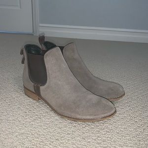 suede ankle booties